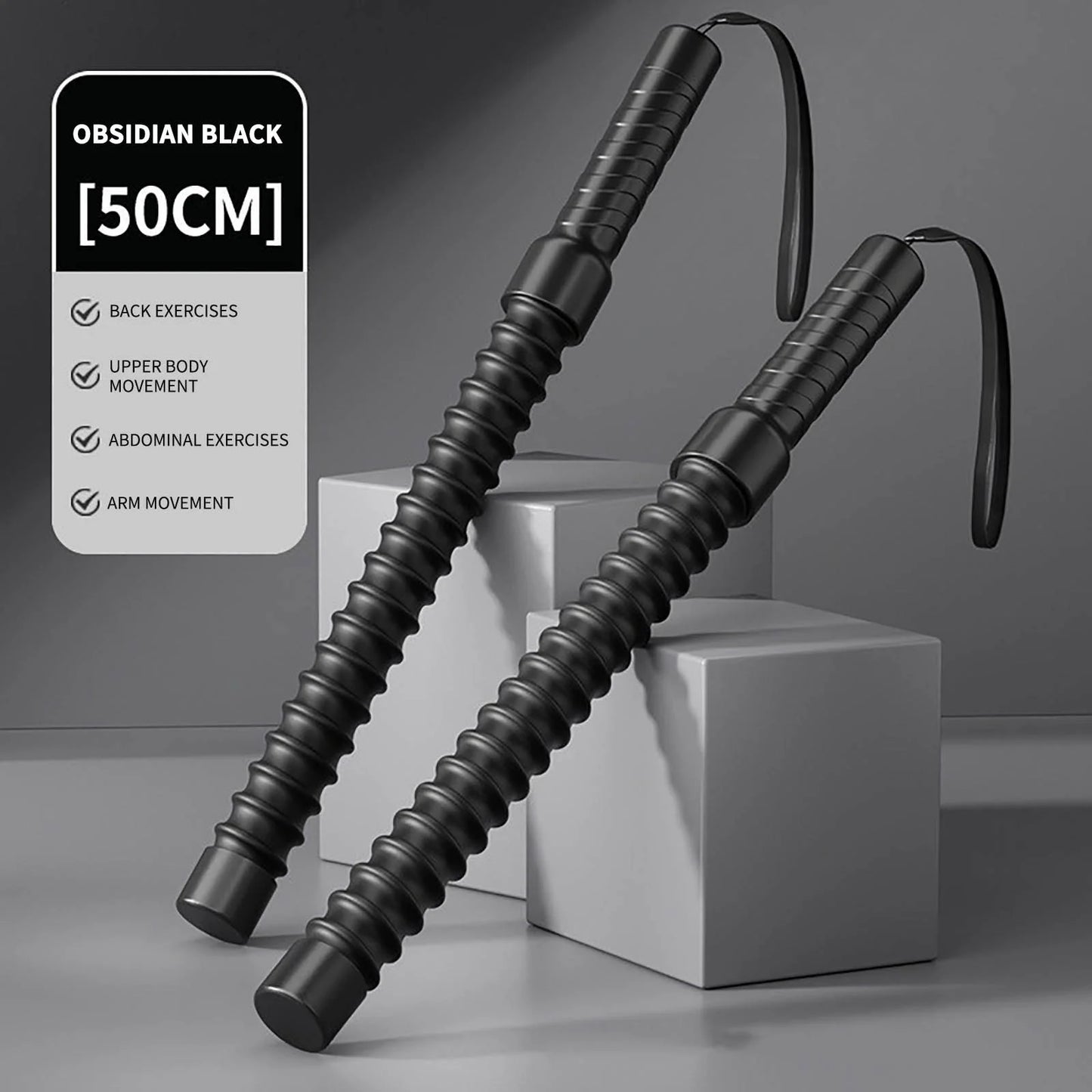 Cordless Battle Rope for at Home Gym Fitness Strength Training Physical Exercise and Muscle Building Needs