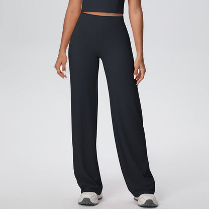 Yoga Pants Thin Skin Friendly High Waist Straight Pants Loose Thin Yoga Wear Sports Outdoor Workout Clothes