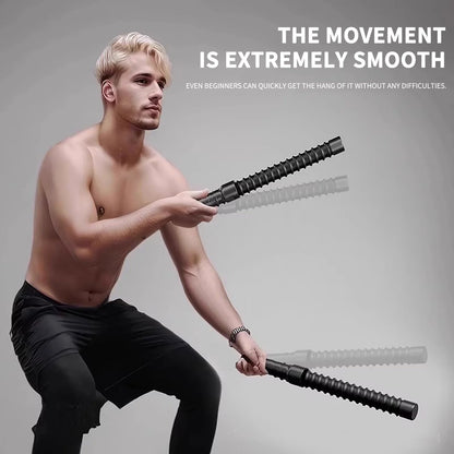 Cordless Battle Rope for at Home Gym Fitness Strength Training Physical Exercise and Muscle Building Needs